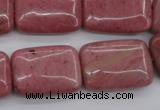 CRC702 15.5 inches 18*25mm rectangle rhodochrosite beads wholesale