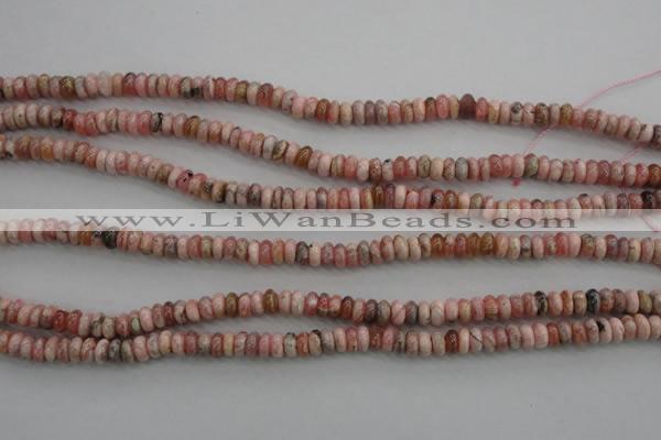 CRC751 15.5 inches 3*5mm rondelle rhodochrosite beads wholesale