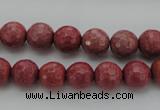 CRC803 15.5 inches 10mm faceted round Brazilian rhodochrosite beads