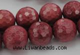 CRC806 15.5 inches 16mm faceted round Brazilian rhodochrosite beads