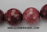 CRC808 15.5 inches 20mm faceted round Brazilian rhodochrosite beads