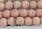 CRC922 15.5 inches 8mm round natural rhodochrosite beads