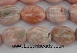 CRC930 15.5 inches 8*12mm oval natural rhodochrosite beads