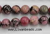 CRD03 15.5 inches 10mm round natural rhodonite gemstone beads