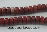 CRE05 16 inches 5*8mm rondelle natural red jasper beads wholesale