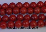 CRE310 15.5 inches 4mm round red jasper beads wholesale