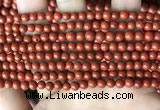 CRE350 15.5 inches 4mm round red jasper beads wholesale