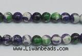 CRF02 15.5 inches 6mm round dyed rain flower stone beads wholesale