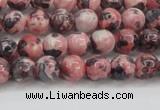 CRF300 15.5 inches 4mm round dyed rain flower stone beads wholesale