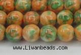 CRF311 15.5 inches 12mm round dyed rain flower stone beads wholesale