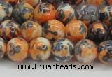 CRF324 15.5 inches 10mm round dyed rain flower stone beads wholesale