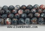 CRF328 15.5 inches 4mm round dyed rain flower stone beads wholesale