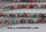 CRF450 15.5 inches 3mm round dyed rain flower stone beads wholesale