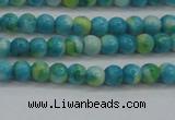 CRF451 15.5 inches 3mm round dyed rain flower stone beads wholesale