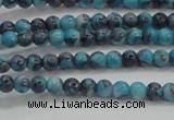 CRF452 15.5 inches 3mm round dyed rain flower stone beads wholesale