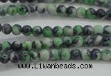 CRF453 15.5 inches 3mm round dyed rain flower stone beads wholesale