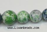 CRF52 15.5 inches multi sizes round dyed rain flower stone beads