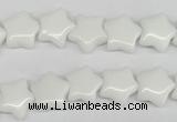 CRG06 15.5 inches 12*12mm star white agate gemstone beads wholesale