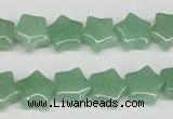 CRG10 15.5 inches 12*12mm star green aventurine gemstone beads