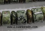 CRH115 15.5 inches 6*18mm & 12*18mm rondelle rhyolite gemstone beads