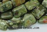 CRH25 15.5 inches 12*18mm rectangle rhyolite beads wholesale