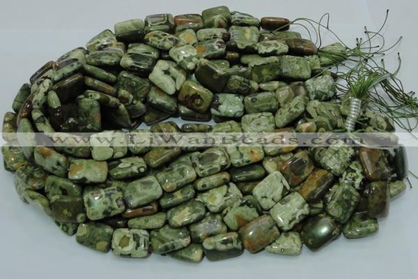 CRH26 15.5 inches 14*20mm rectangle rhyolite beads wholesale