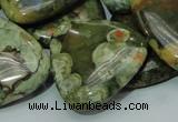 CRH34 15.5 inches 30*30mm triangle rhyolite beads wholesale