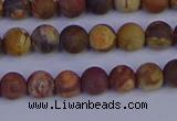 CRH511 15.5 inches 6mm round matte rhyolite gemstone beads