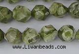 CRH536 15.5 inches 8mm faceted nuggets rhyolite gemstone beads