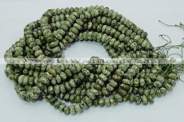 CRH96 15.5 inches 6*10mm rondelle rhyolite beads wholesale