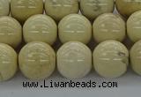 CRI205 15.5 inches 14mm round riverstone beads wholesale