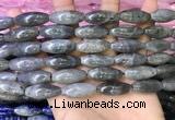 CRI305 15.5 inches 10*25mm rice labradorite beads wholesale