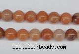 CRJ201 15.5 inches 8mm round natural red jade gemstone beads