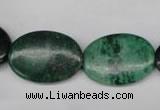 CRJ316 15.5 inches 18*25mm oval African prase jasper beads wholesale