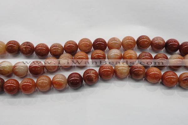 CRJ503 15.5 inches 10mm round red jade gemstone beads