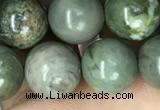 CRM203 15.5 inches 10mm round green mud jasper beads wholesale