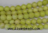 CRO02 15.5 inches 6mm round lemon jade gemstone beads wholesale