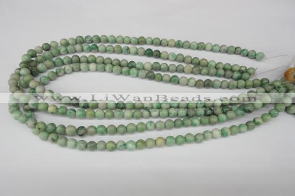 CRO03 15.5 inches 6mm round Qinghai jade gemstone beads wholesale