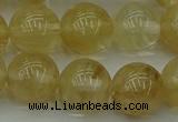 CRO1025 15.5 inches 14mm round yellow watermelon quartz beads