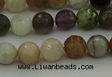 CRO1042 15.5 inches 8mm faceted round mixed gemstone beads