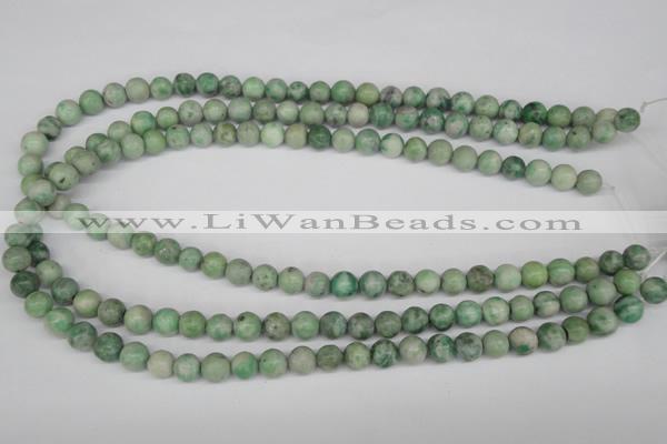 CRO109 15.5 inches 8mm round Qinghai jade beads wholesale