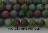 CRO1110 15.5 inches 4mm round ruby apatrite beads wholesale