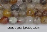 CRO1196 15.5 inches 6mm faceted round mixed lodalite quartz beads