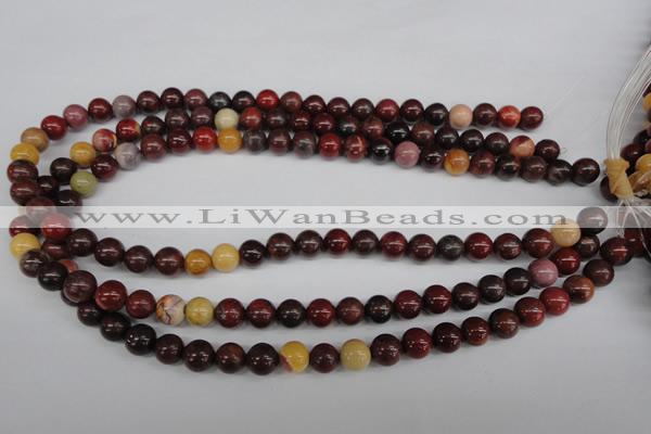 CRO137 15.5 inches 8mm round mookaite gemstone beads wholesale