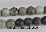 CRO184 15.5 inches 10mm round grey picasso jasper beads wholesale