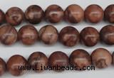 CRO185 15.5 inches 10mm round red picasso jasper beads wholesale