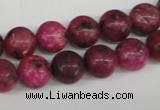 CRO194 15.5 inches 10mm round dyed kiwi stone beads wholesale