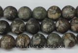 CRO195 15.5 inches 10mm round Chinese leopard skin jasper wholesale