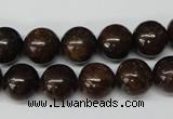 CRO230 15.5 inches 10mm round bronzite gemstone beads wholesale