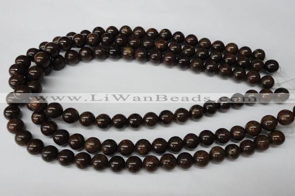 CRO230 15.5 inches 10mm round bronzite gemstone beads wholesale